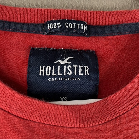 Hollister orange/white Small t shirt - Picture 3 of 3